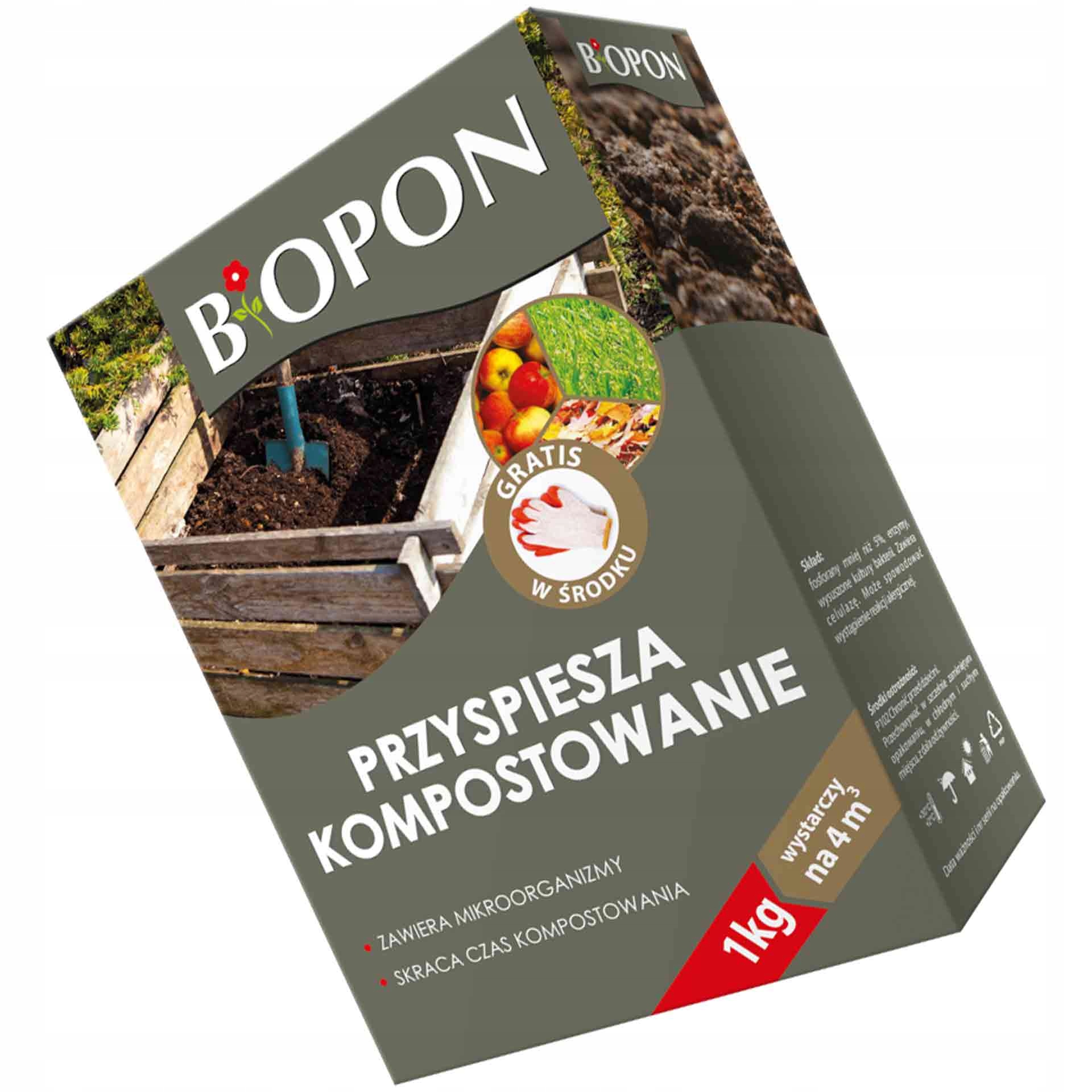 BIOPON PREPARAT PRZYŚPIESZAJĄCY KOMPOSTOWANIE 1 kg