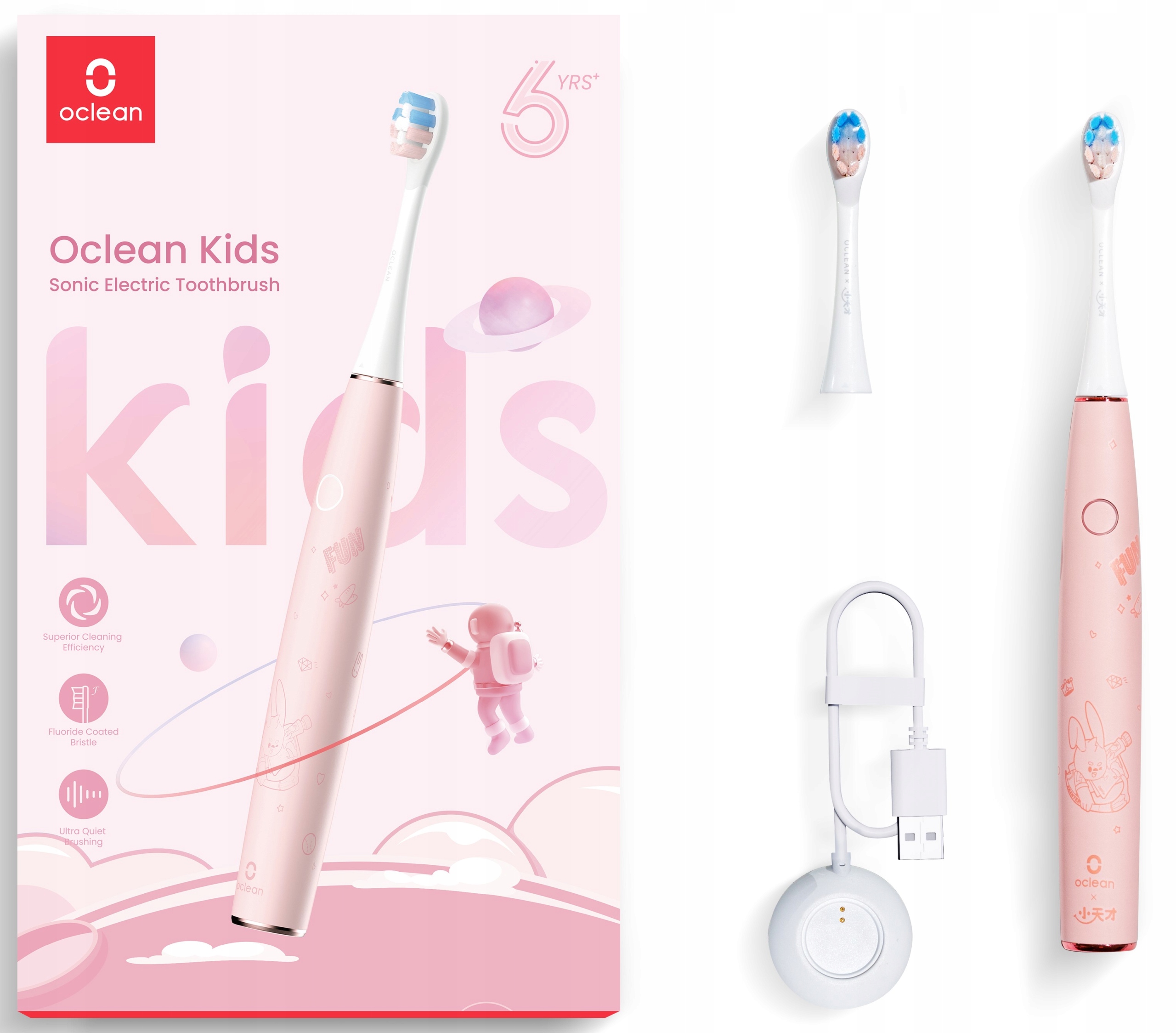 

Oclean Kids szczoteczka soniczna dla dzieci różowa
