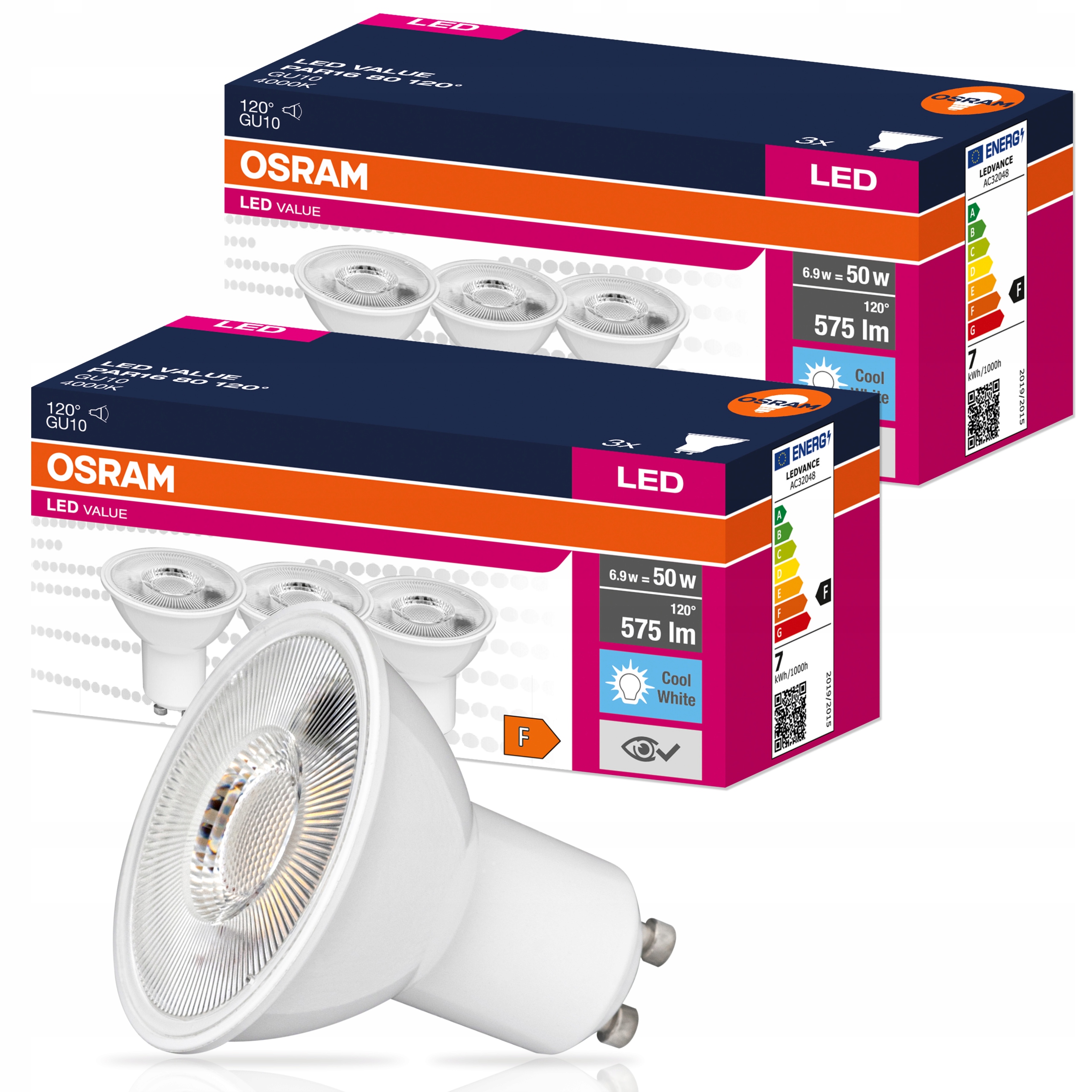

6x Żarówka Led GU10 6,9W 50W 575lm 120° Osram