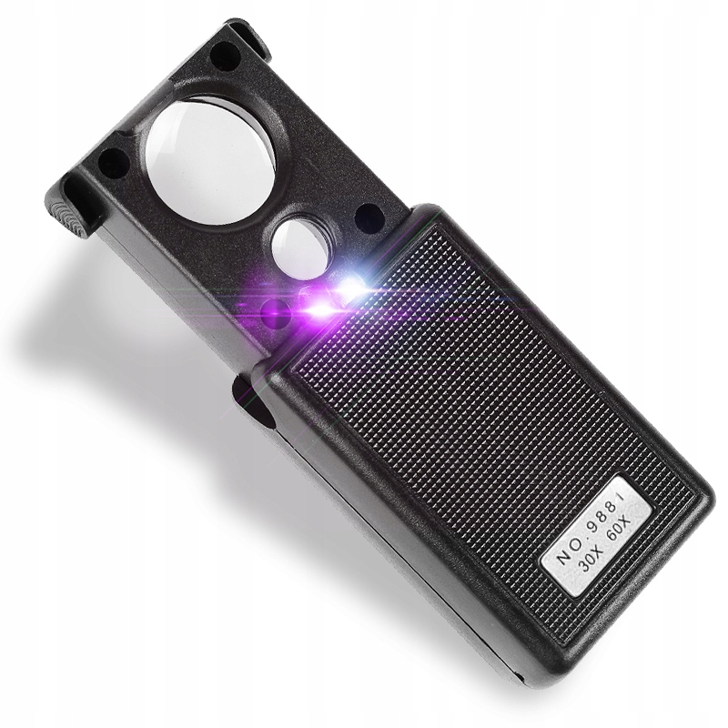 

Lupa Jubilerska Składana Do Czytania 30x 60x 2xLED