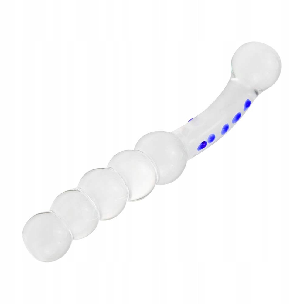 SXOVO Szklany Dildo Analny Perły Kryształowy Korek Masażer G-Punkt — miniatura 7
