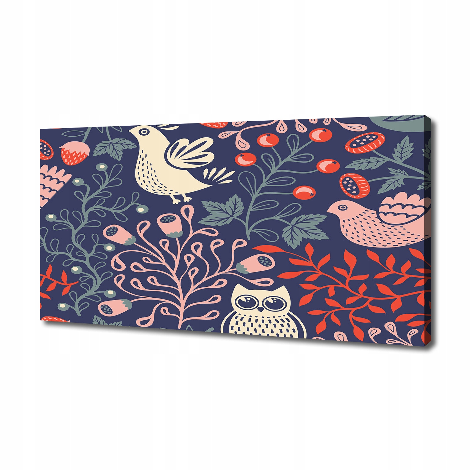 

Foto obraz na płótnie Kury sowa rośliny 140x70 cm