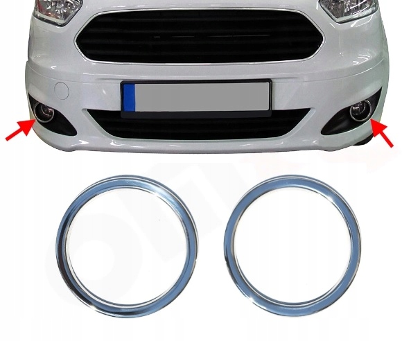 Ramki halogenów TRANSIT TOURNEO COURIER 2013- stal