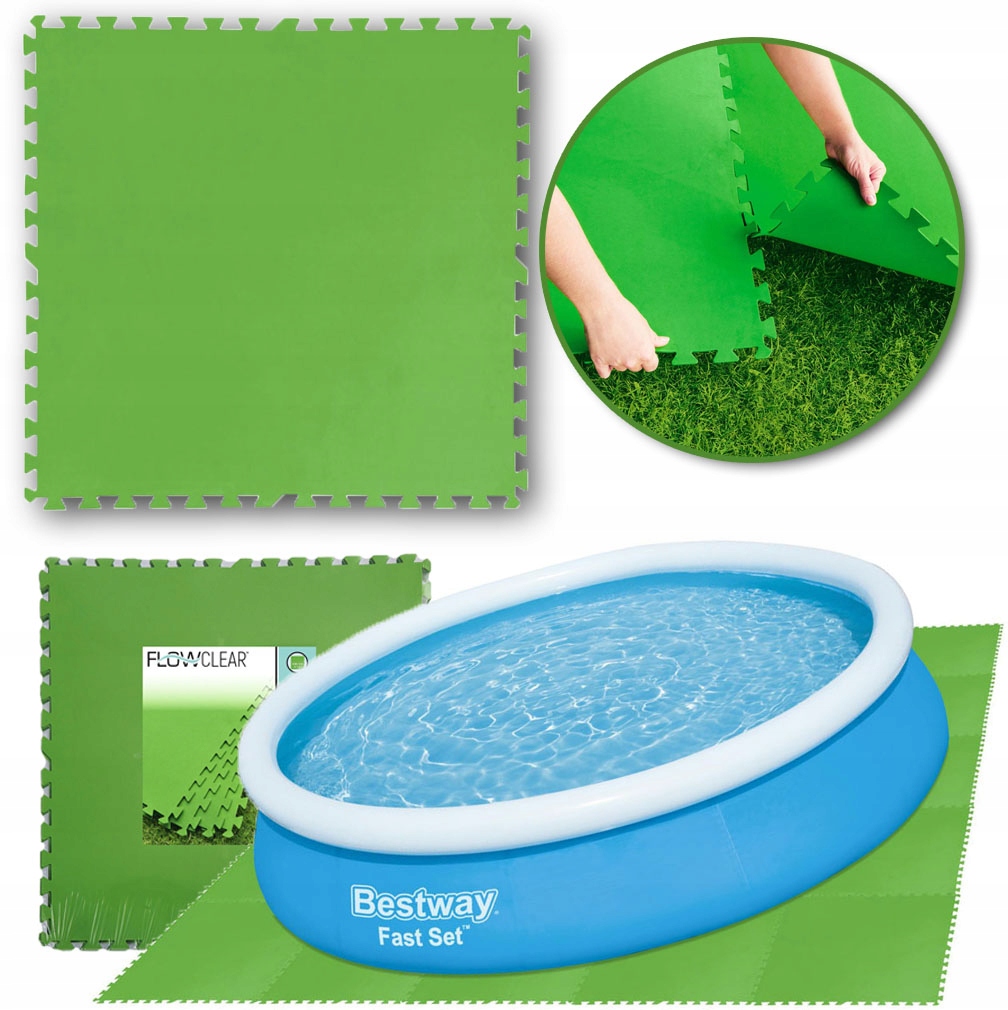 Fólie Plachta Pěnová Podložka Skládací Pod Bazén 78x78 cm