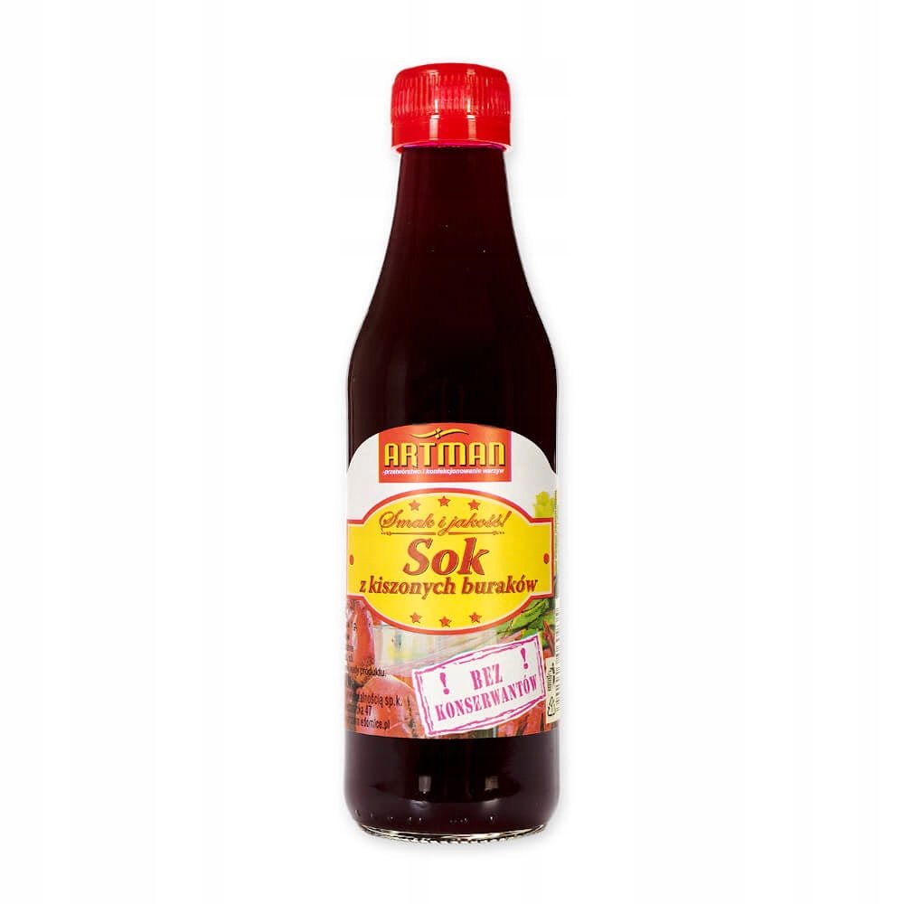 

Sok z buraków kiszonych buraka 250 ml prozdrowotny