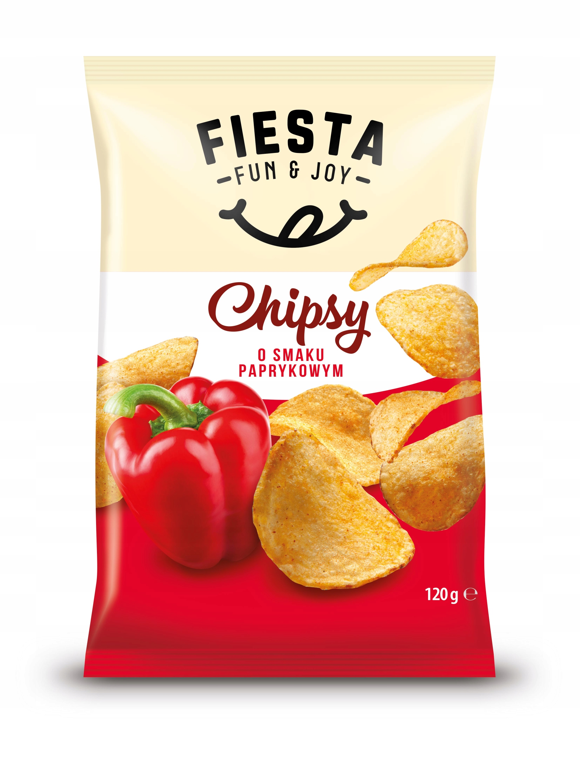 Fiesta Chipsy Paprykowe 120G Opakowanie 20SZT