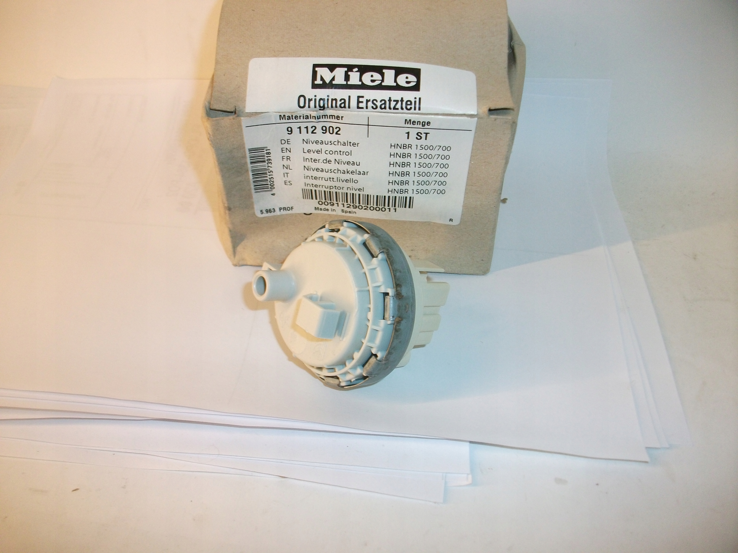 Presostat Ogrzewania Miele 9112902