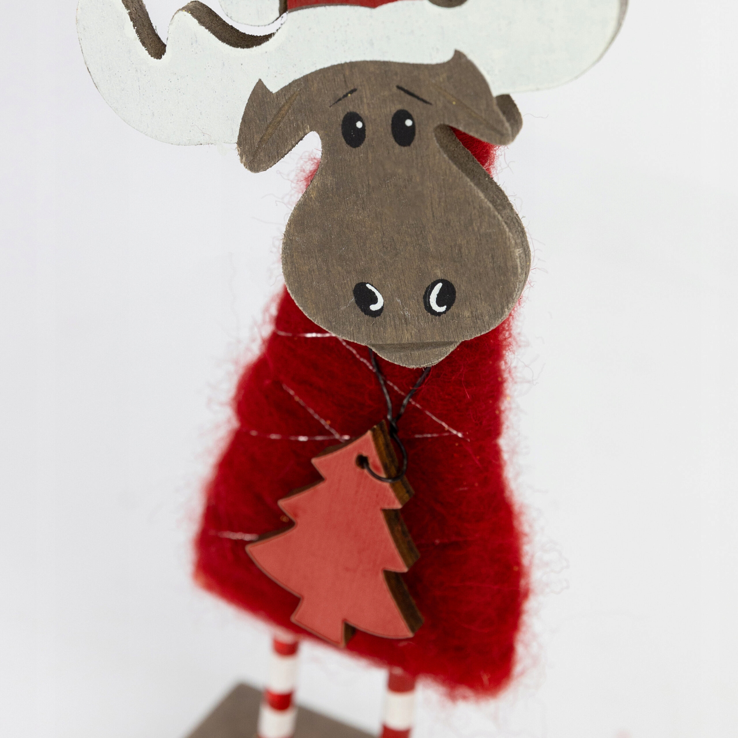 DREWNIANA FIGURKA RENIFER ŚWIĄTECZNA DEKORACJA Szerokość produktu 8 cm