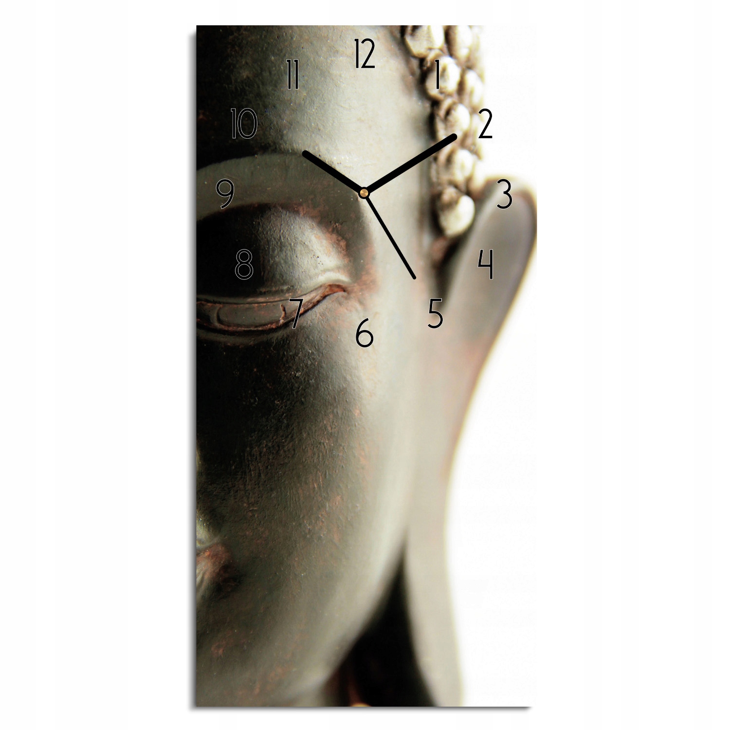 foto-hodiny Buddha tvář socha do ložnice 30x60