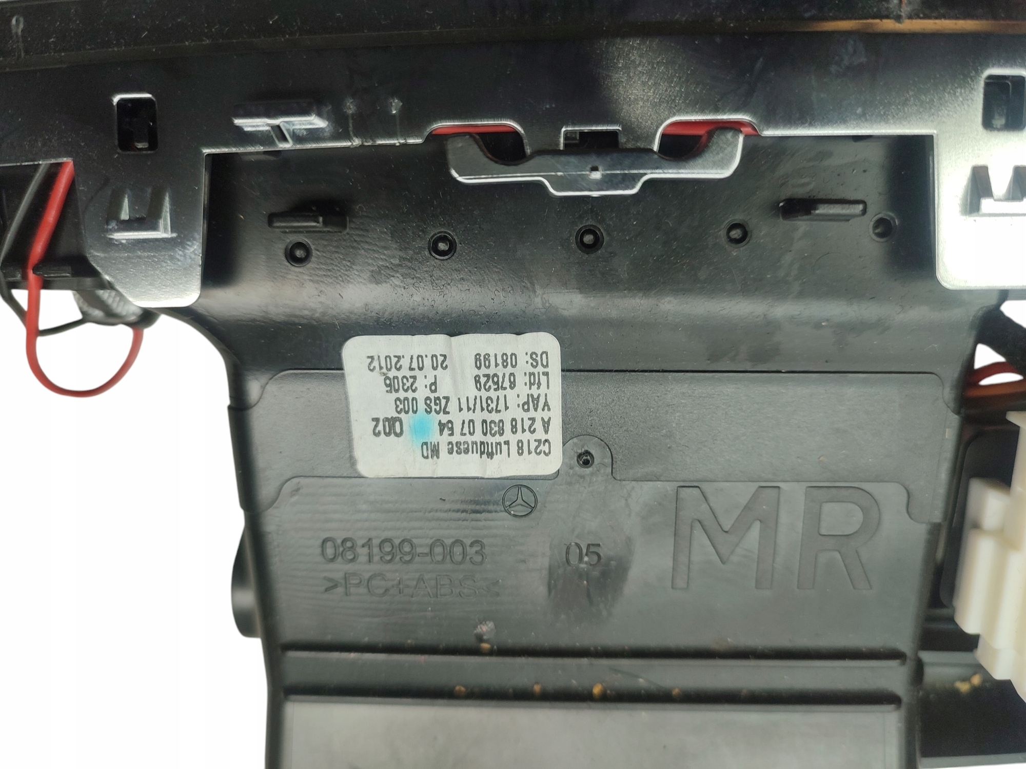 grid air conditioning devices central MERCEDES CLS C218 A2188300054