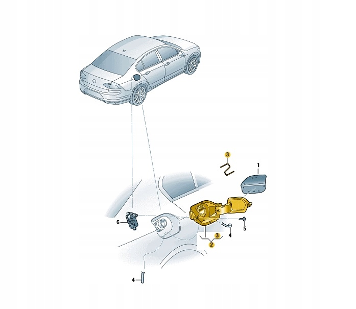 *ЛЮЧОК ВЛИВУ ПАЛИВА ШКОДА SUPERB OE:v5809702b