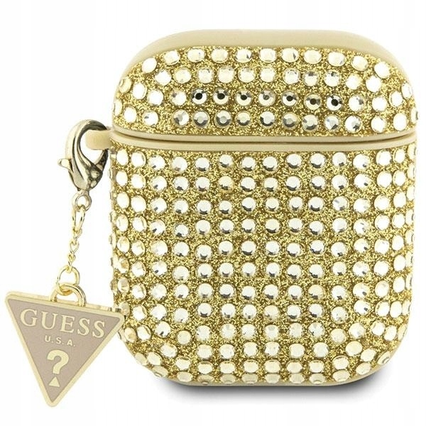 Pouzdro pro Guess GUA2HDGTPD AirPods 1/2 cover zlaté/zlaté Rhin