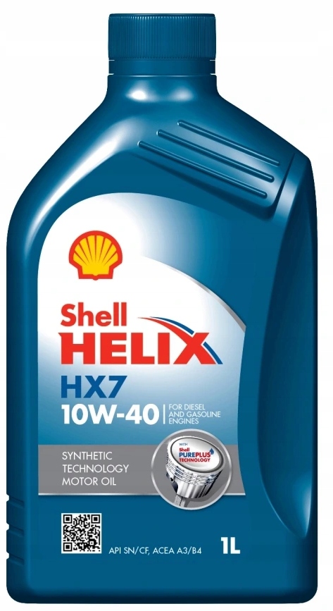 

Olej Shell 10W40 Helix HX7L 1L A3/B4 Acea A3/B3