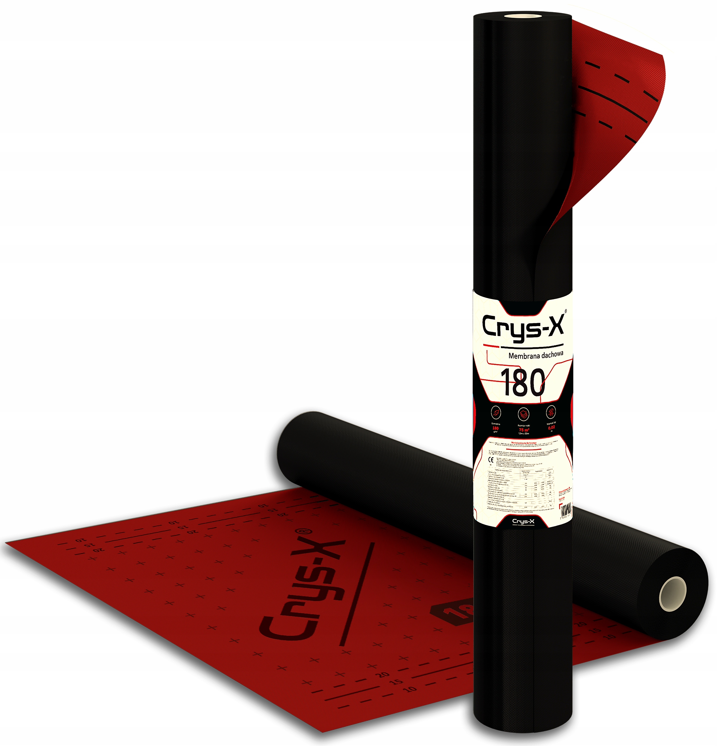 Crys-X 180g Z Paskami Klejącymi membrana dachowa Wytrzymałość Aż 320/200N