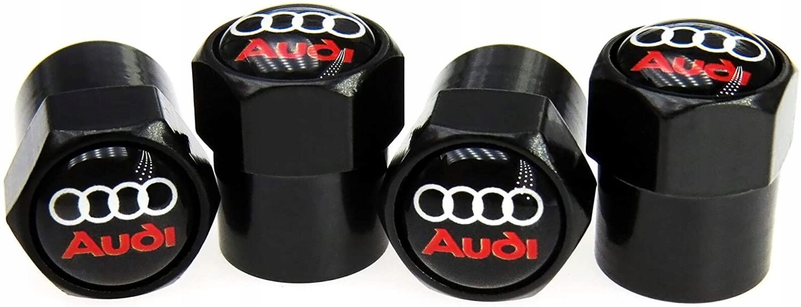 

Nakrętki na wentyle Kapturki Audi Sline czarne
