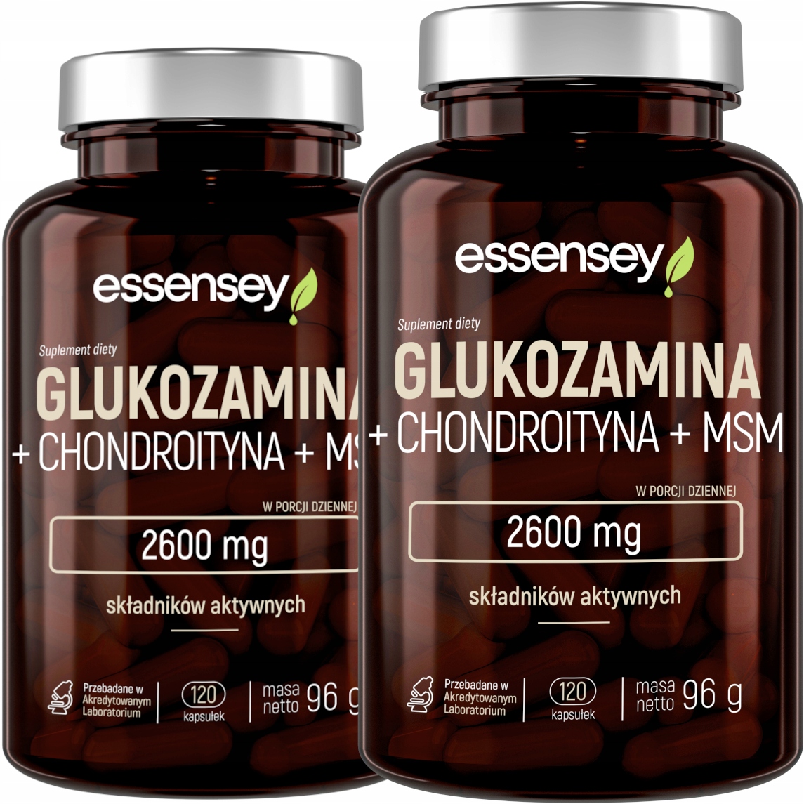 GLUCOSAMINE + CHONDROITIN SULFATE + MSM 2600MG FOR SENIOR ATHLETES