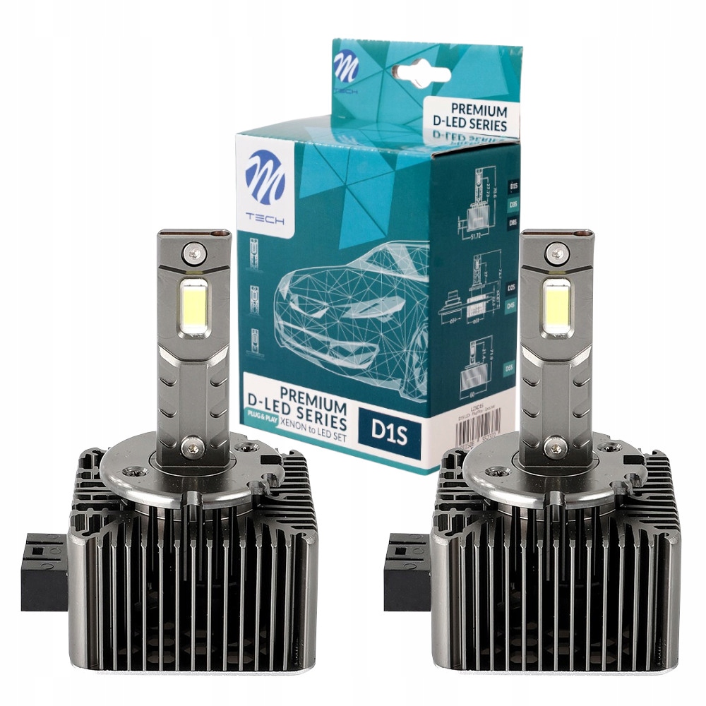 ZESTAW XENON D1S LED 6000K 260% więcej światła LZXD1S za 289,98 zł z Rybnik  -  - (13161180614)