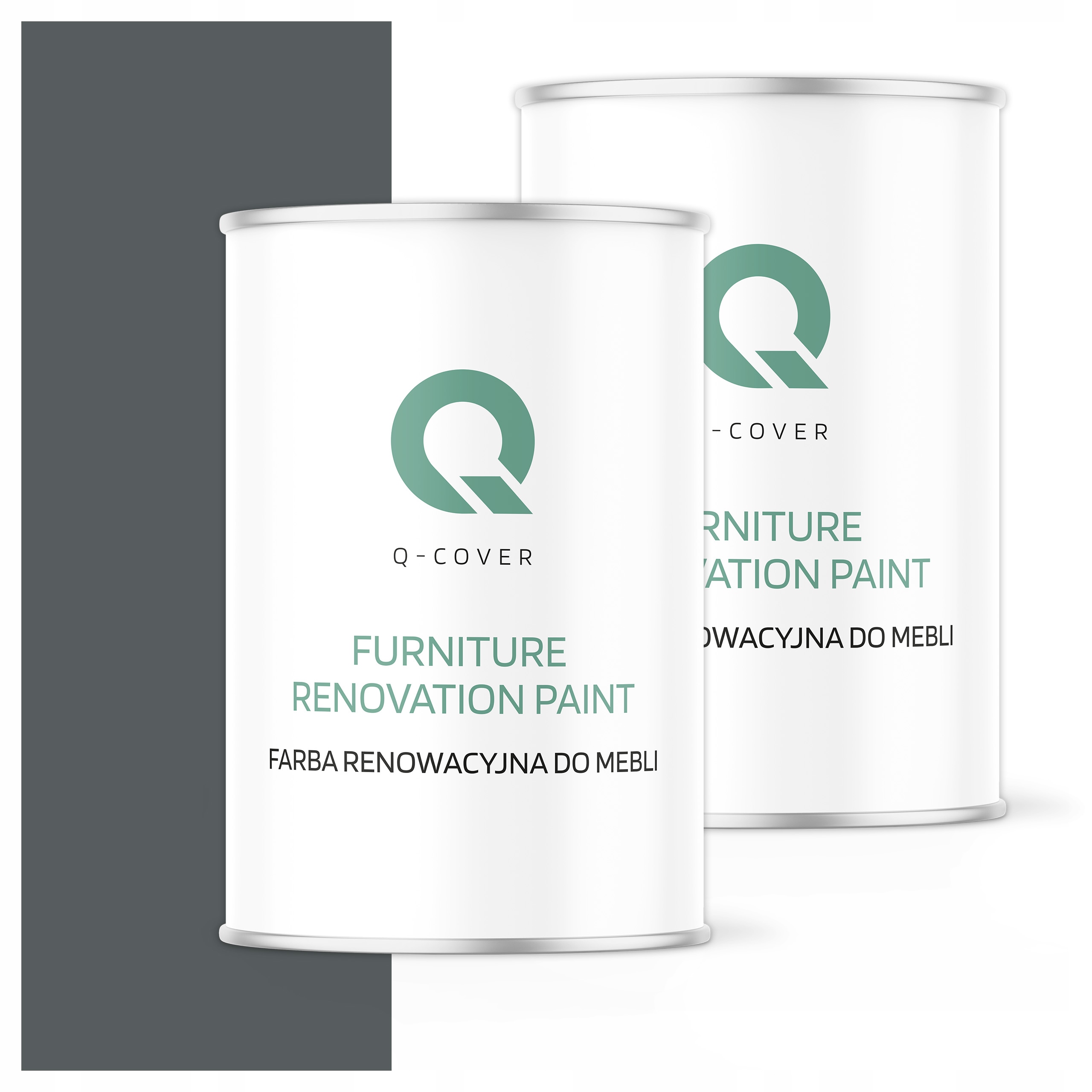 Farba na renováciu nábytku Mdf drevo 1L Ozdobná šedá bazaltová RAL7012 Mat