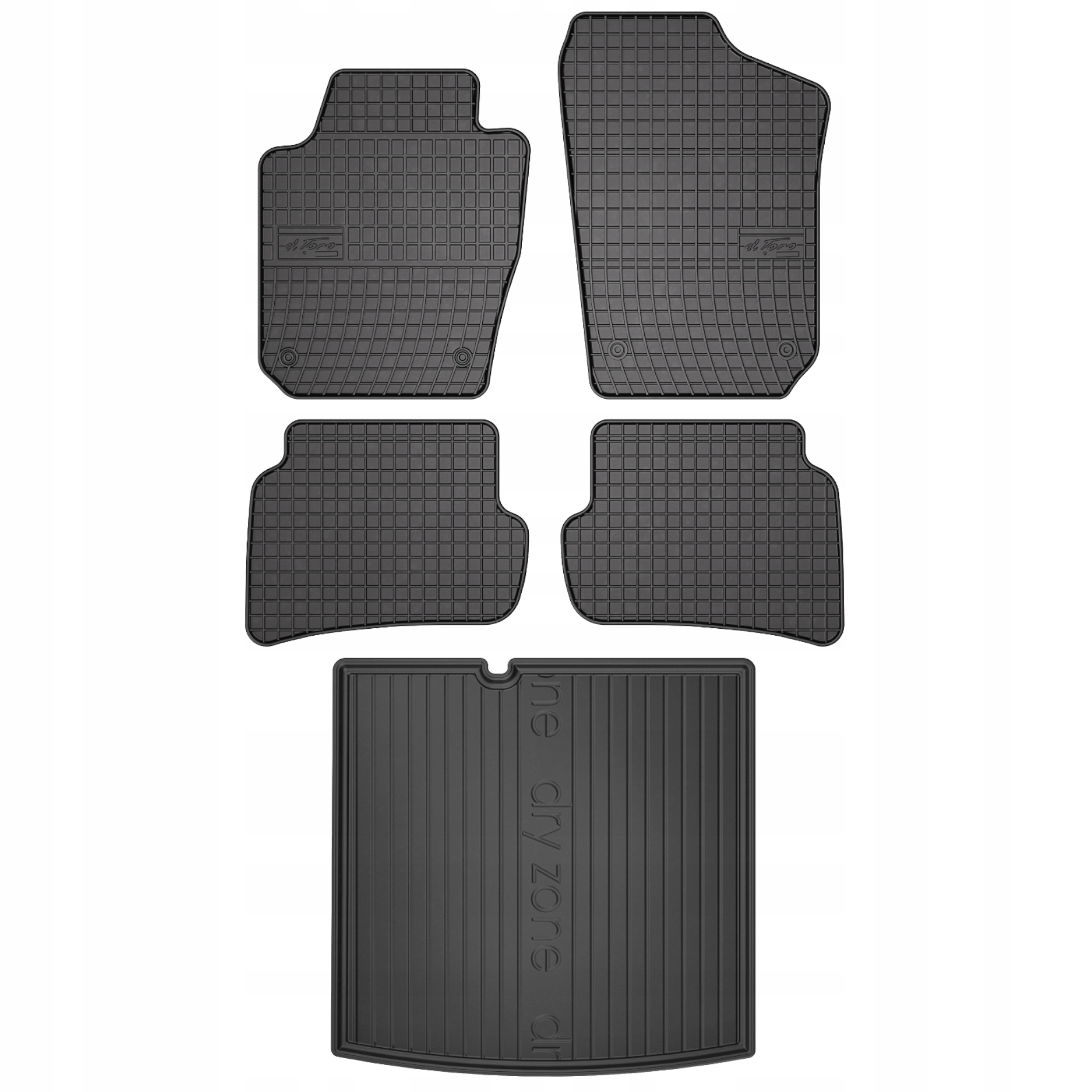 Gumové rohože rohožka do batožinového priestoru Fabia III 3 Kombi 14 spodná podlaha