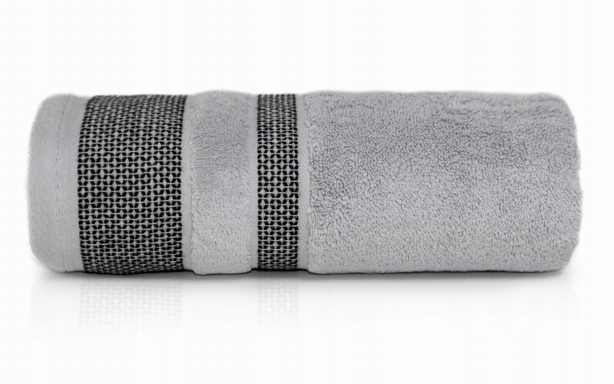 

Ręcznik bawełniany 50x90 jasno szary do twarzy