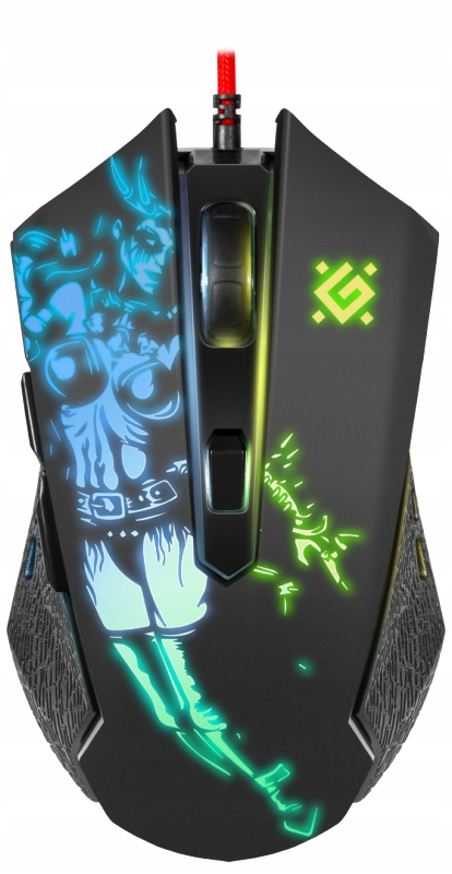 MYSZ MYSZKA GAMINGOWA KOMPUTEROWA DLA GRACZY RGB LED 3200 DPI DO PC LAPTOP Kod producenta MYSZ PRZEWODOWA USB ŚWIECĄCA PODŚWIETLENIE