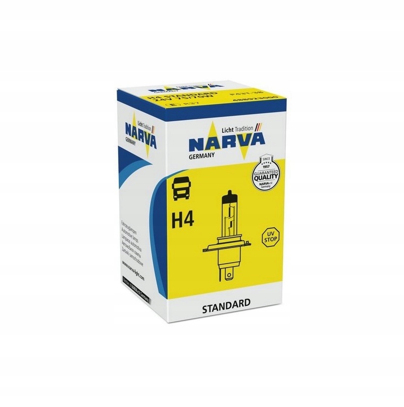 Żarówka H4 24V/ 75/70W P43T Narva 48892