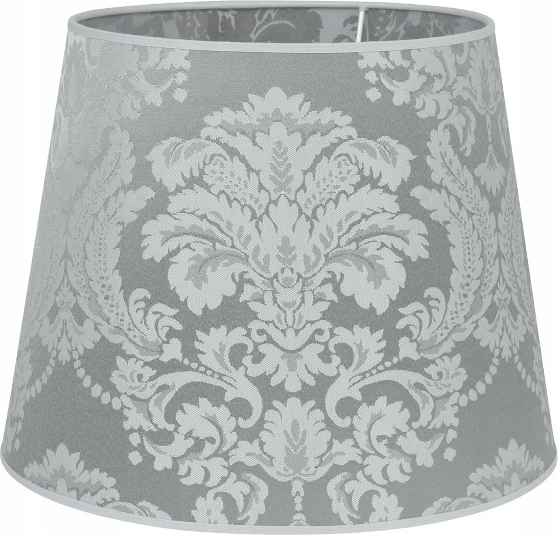Stínidlo kuželové stříbrné šedé s vzory 28/38/31 cm pro závěsnou lampu