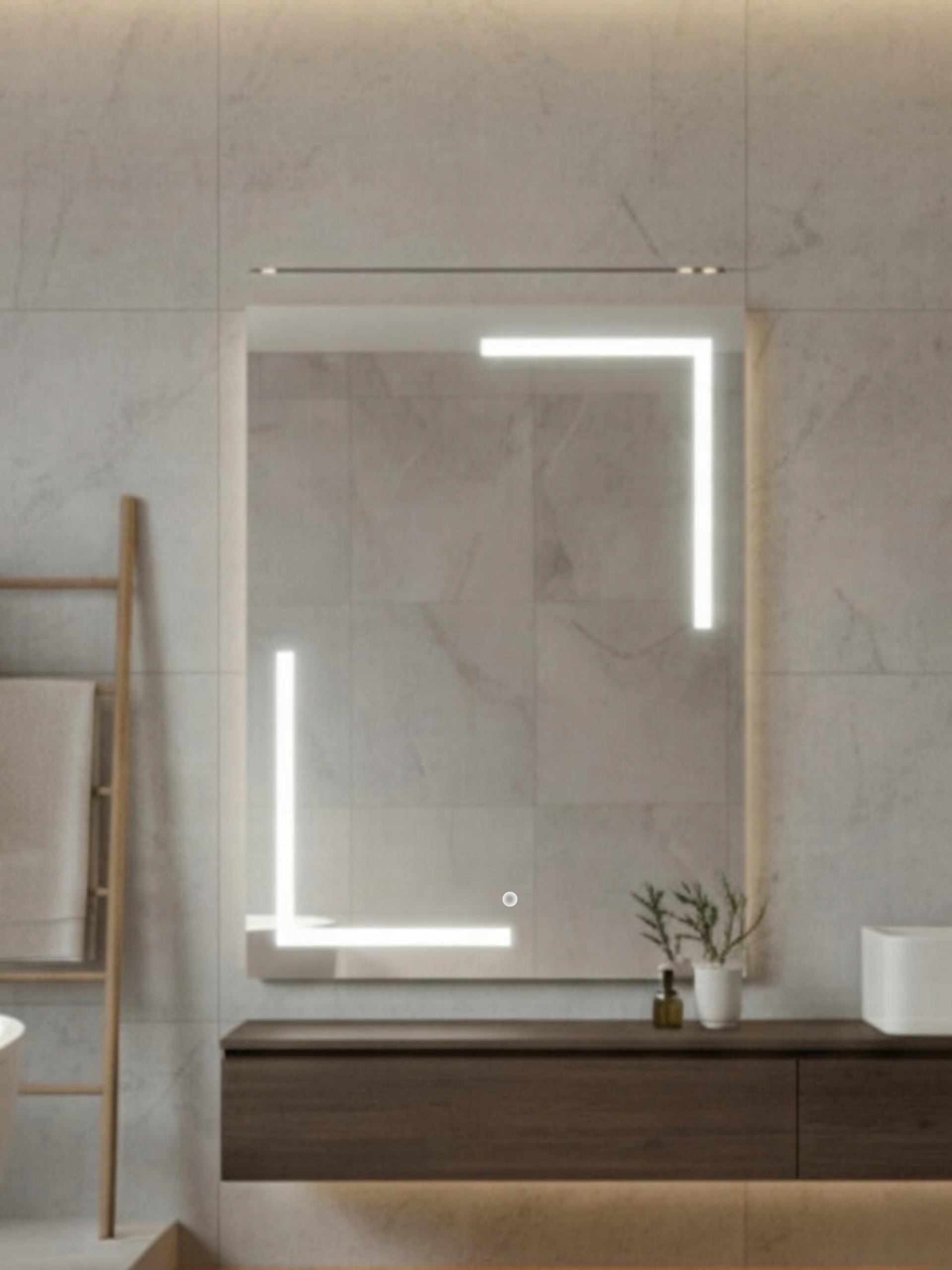 Led zrkadlo Via Lactea|90x90 cm|Vlhký dotyk|Neut. 4000k|Vyrobené v PL|Do šatníka