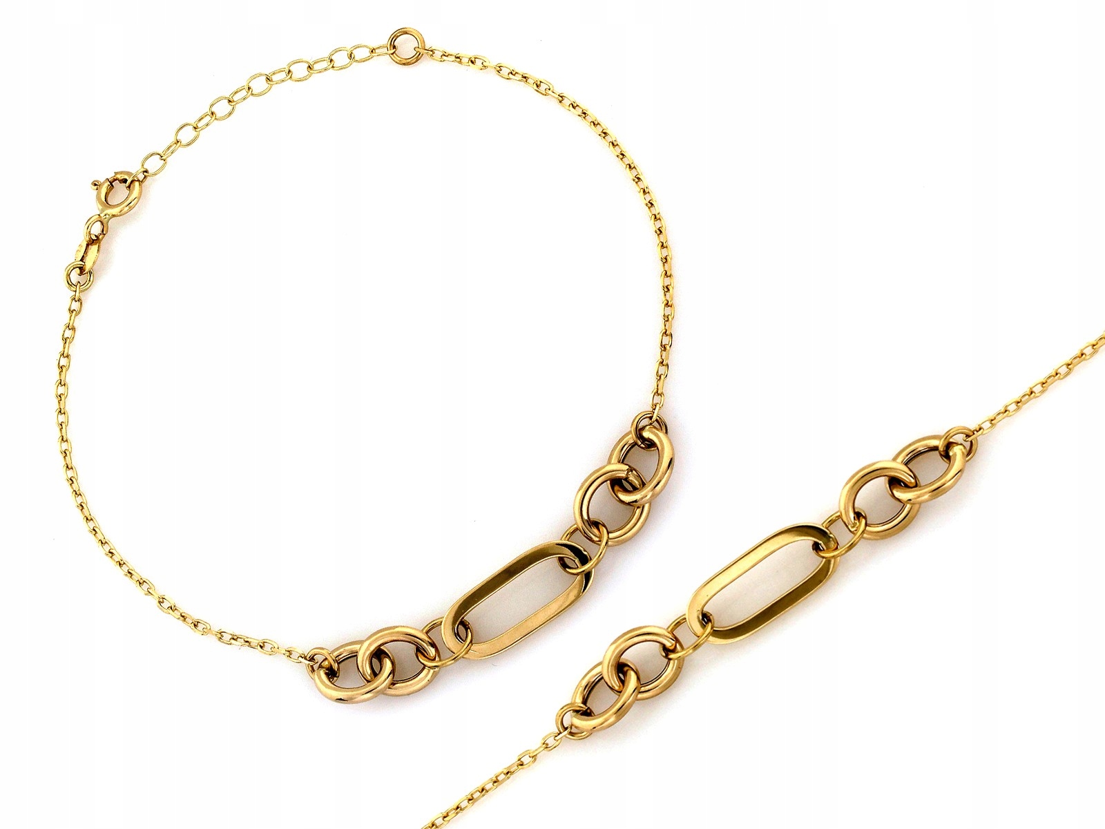 Zlatý náramek pro ženu 585, stylový a módní