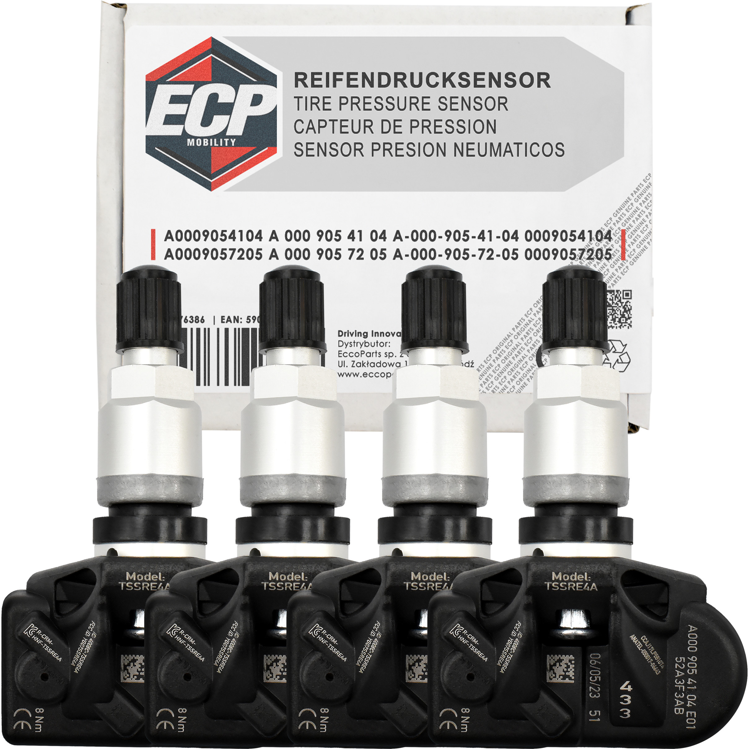 4x Snímač Tlaku Tpms A0009054104 Mercedes Sprinter W907 A W247 B W247