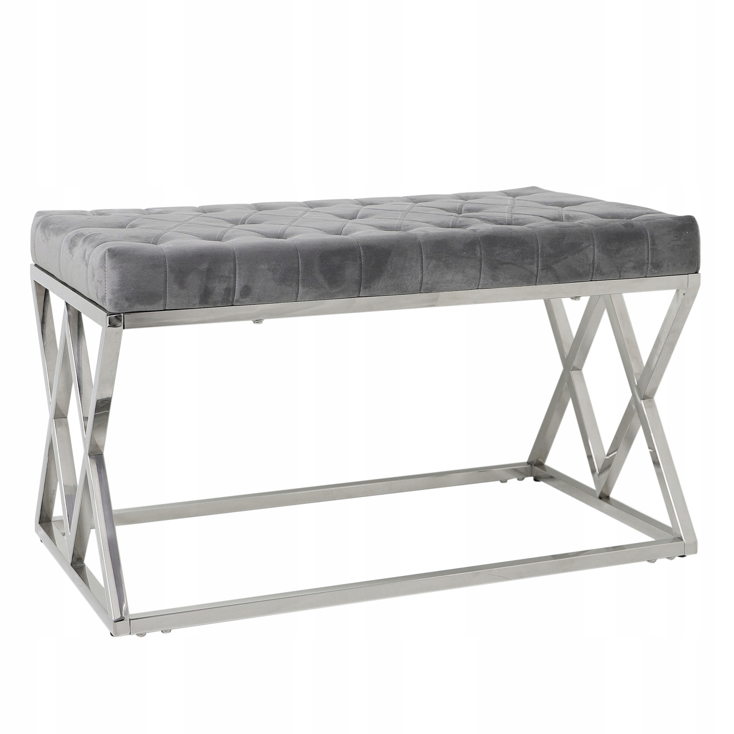 

Ławka Pufa Pikowana Glamour siedzisko zydel 97cm