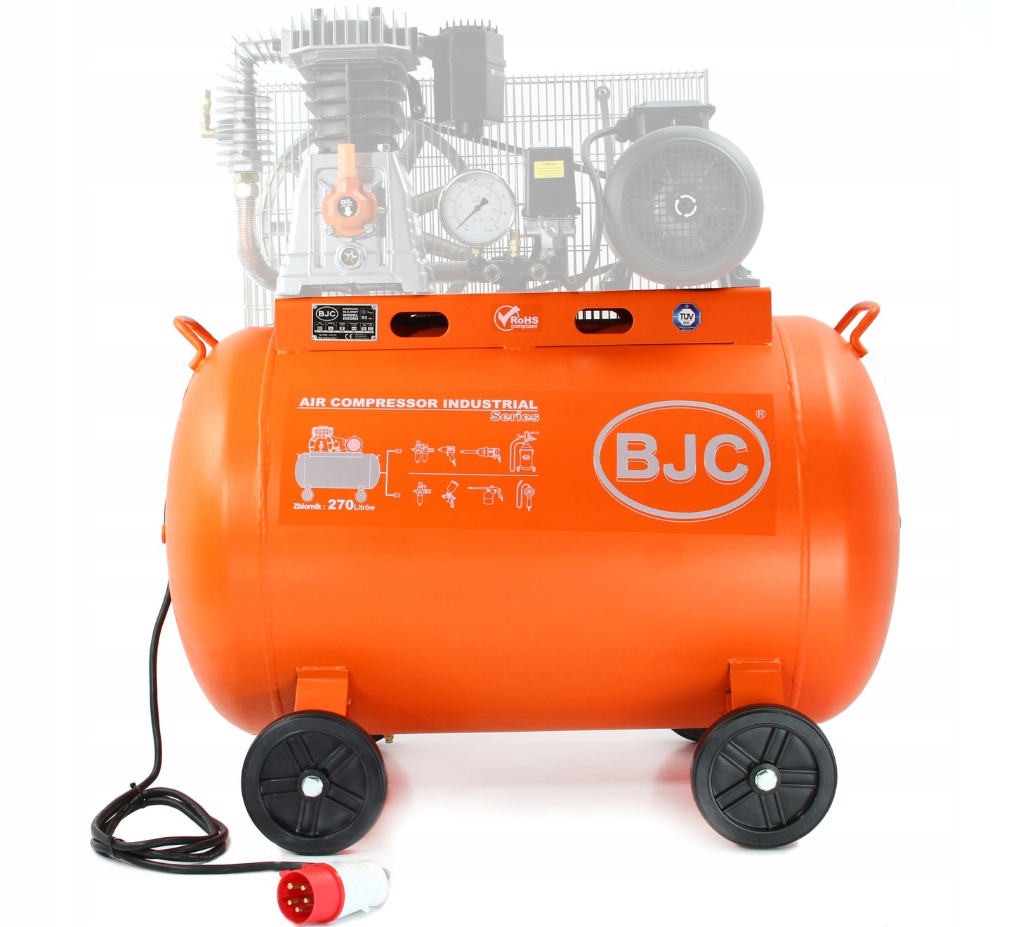 BUTLA 270L zbiornik ciśnieniowy powietrza do sprężarki kompresor olejowy Pojemność 270 l