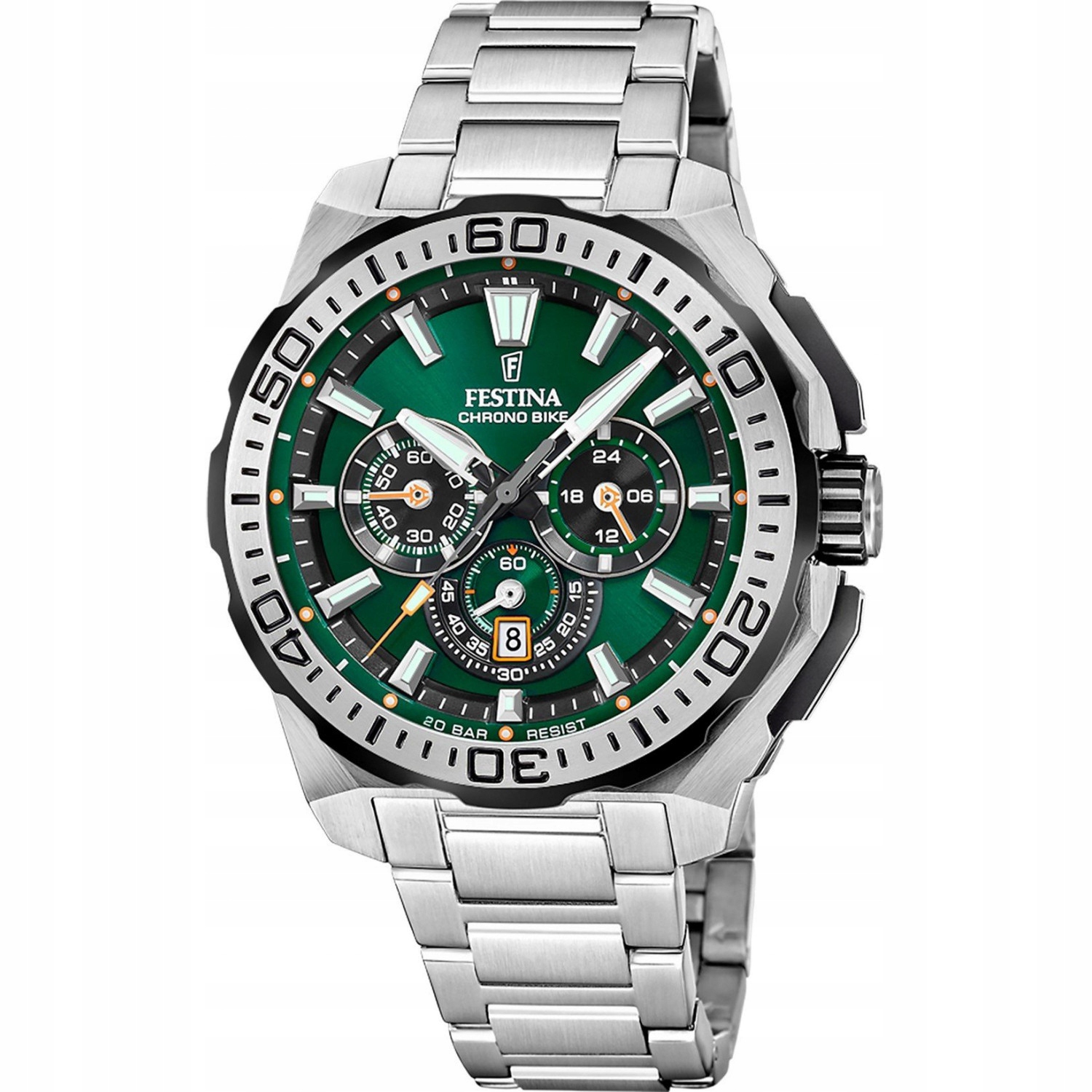 Pánské Hodinky Festina F20724-3 stříbrný náramek