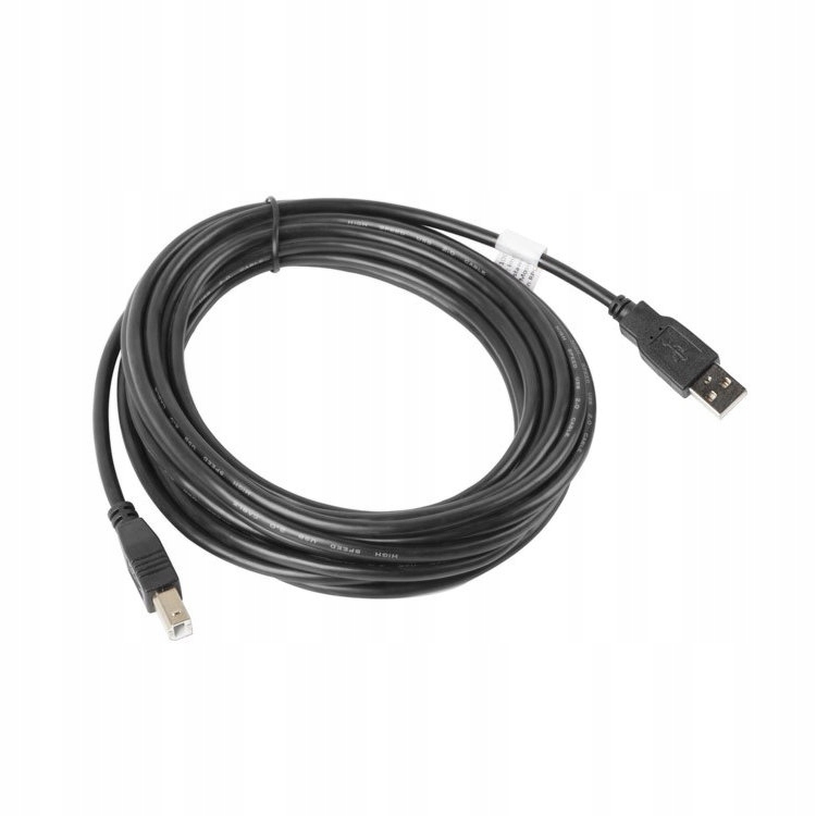 KABEL USB 2.0 AM-BM LANBERG 5M CZARNY Producent Lanberg