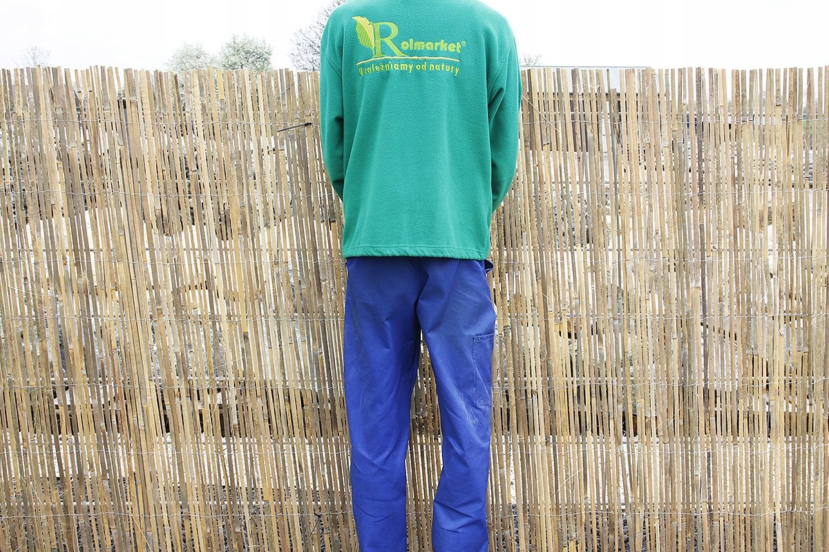 Osłona MATA BAMBUSOWA OSŁONOWA z LISTEW BAMBUSU 1,2x2m na balkon taras płot Materiał dominujący bambus