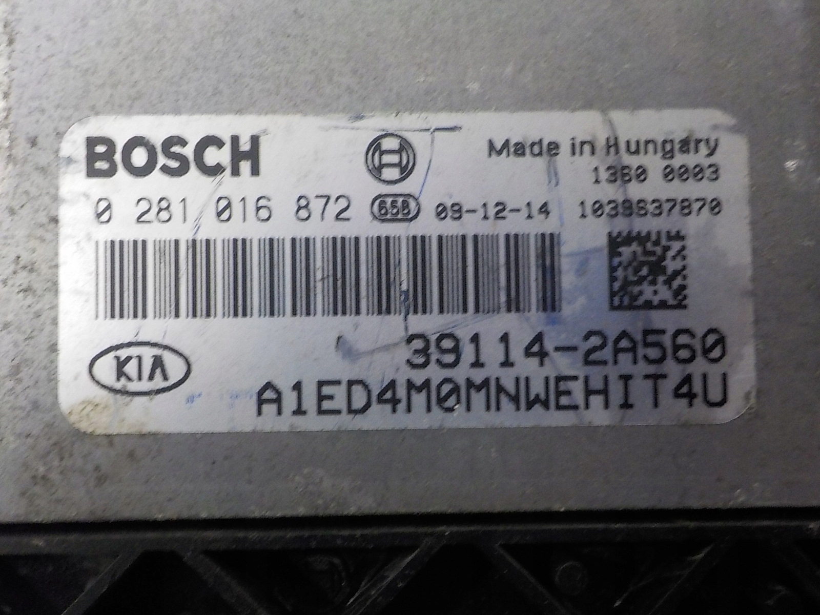 KIA Computer Bedienteil 0281016872 39114-2A560
