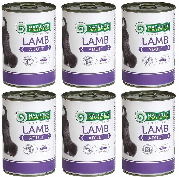 Nature's Protection Adult jehněčí maso 6 x 400 g
