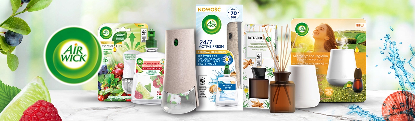 AIR WICK PATYCZKI ZAPACHOWE ZAPACH DRZEWO SANDAŁOWE I ZMYSŁOWA WANILIA 30ML Opakowanie ceramiczny wazon