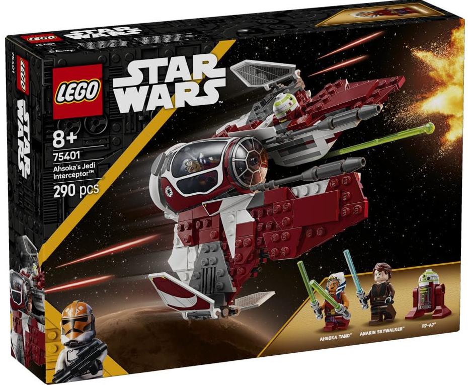 Lego Star Wars Interceptor Jedi Ahsoki Sada Kostek 75401