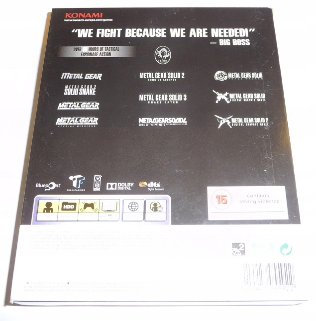 Metal Gear Solid The Legacy Collection PS3 3xA BOX Tematyka gry akcji