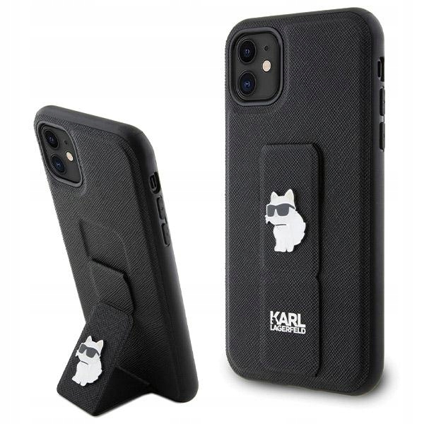 Pouzdro Karl Lagerfeld KLHCN61GSACHPK pro iPhone 11 Xr 6.1" černé black hardcase