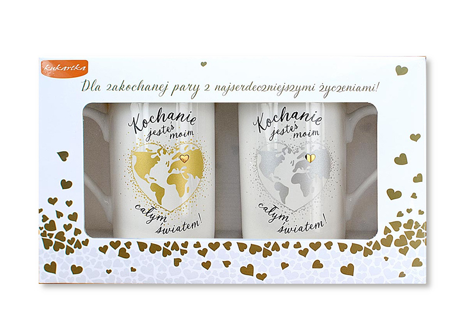 FILIŻANKI NA ŚLUB ROCZNICĘ ZESTAW KUBKÓW ŚLUBNYCH ŻONA/ MĄŻ `WZORY Marka inna