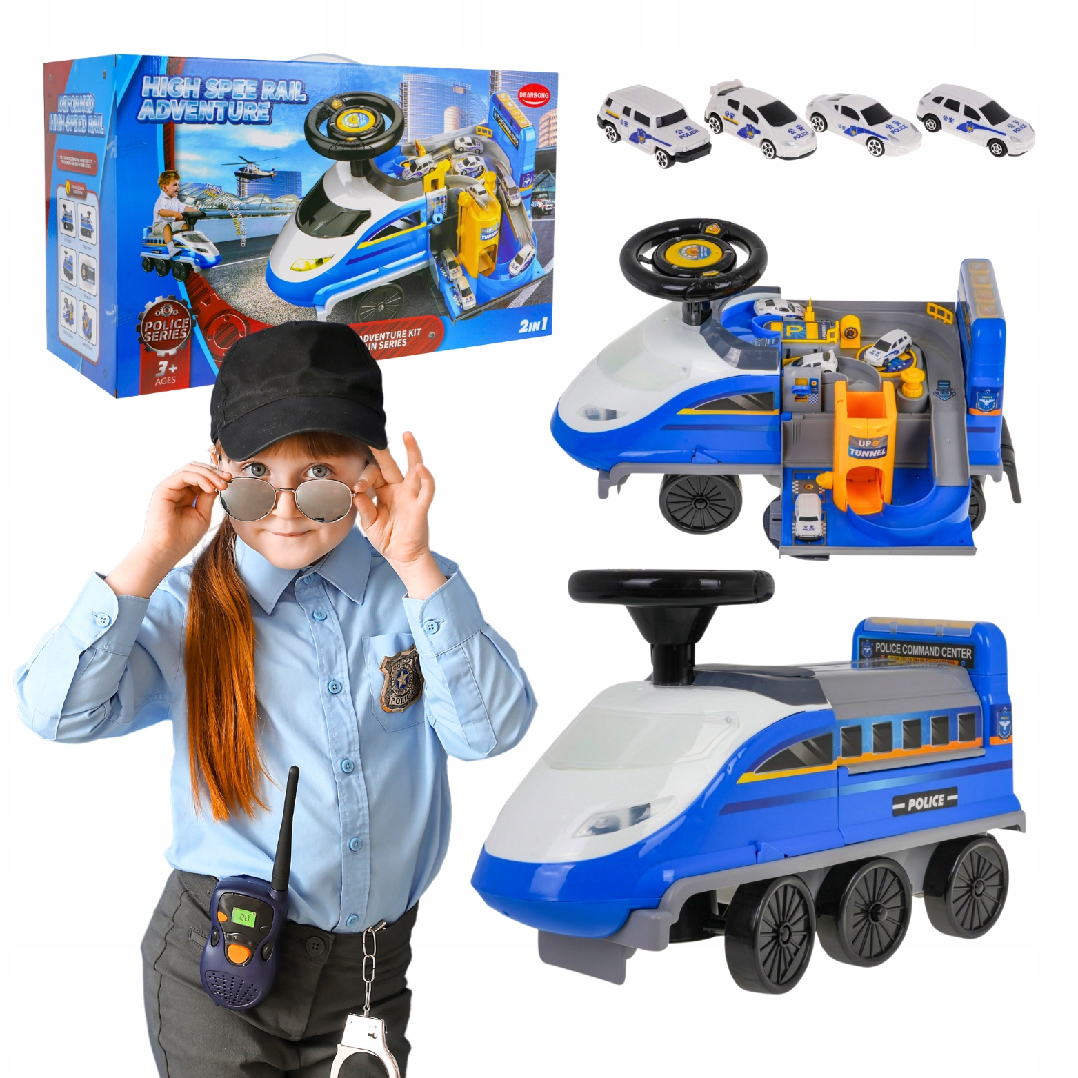 Jeździk z Parkingiem 2W1 Policja Niebieska 2015222