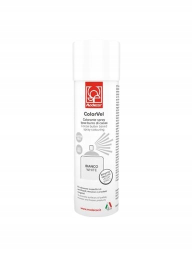 Levně Semiš ve spreji Color Vel bílý 250 ml cukrářský Modecor
