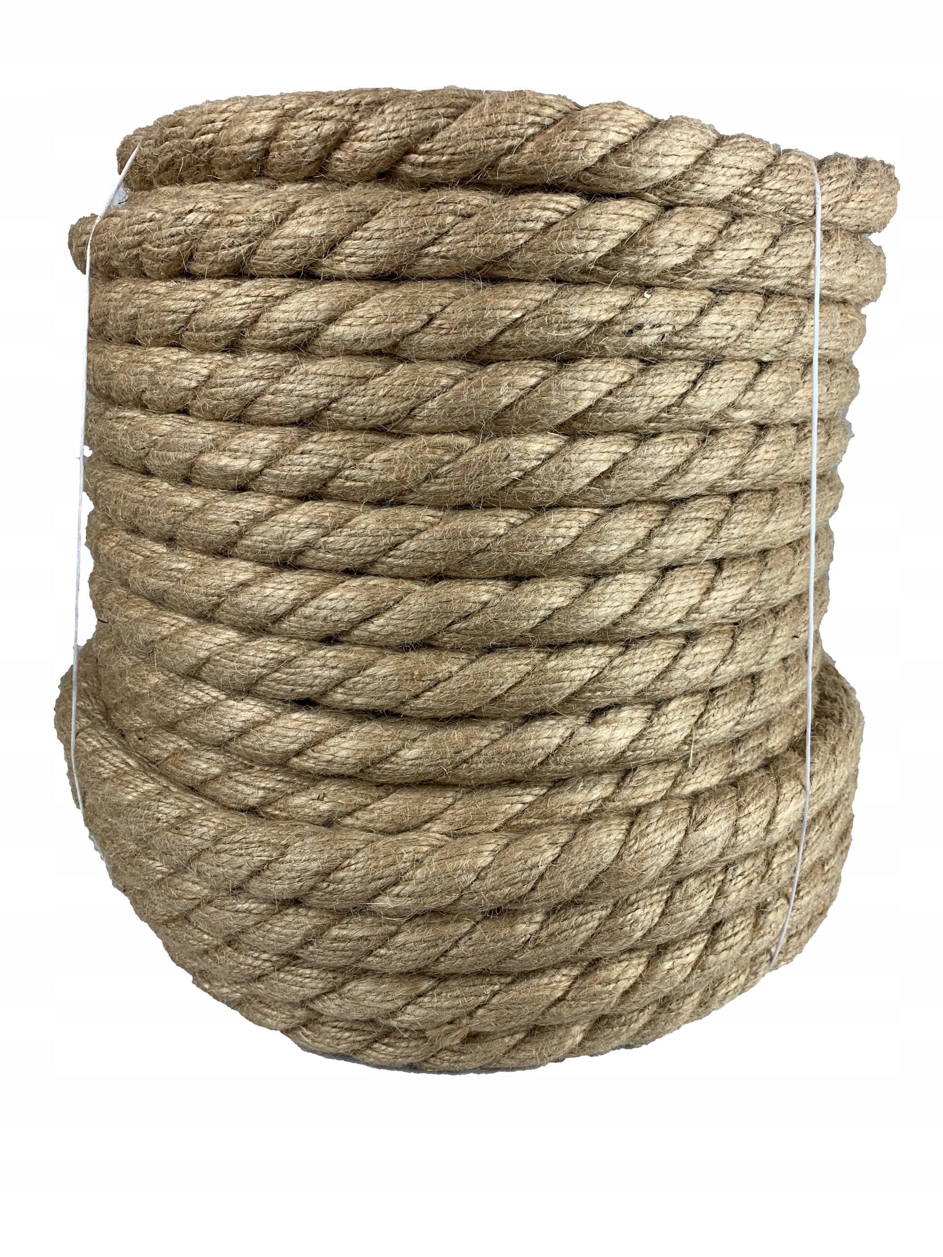 Jutová šňůra 28 mm, škrabadlo, plachetní lano, 20 m