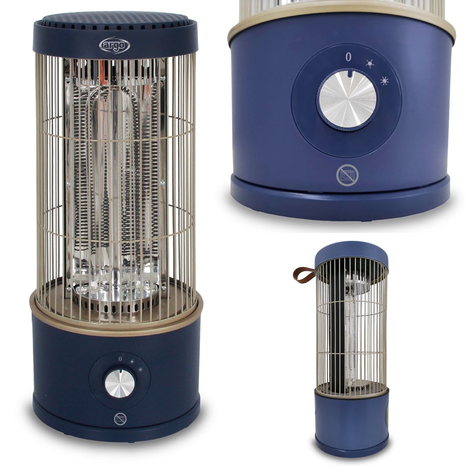 Malý Sálavý Ohrievač 360 Stupňov 800 W, Výkonný Elektrický Ohrievač