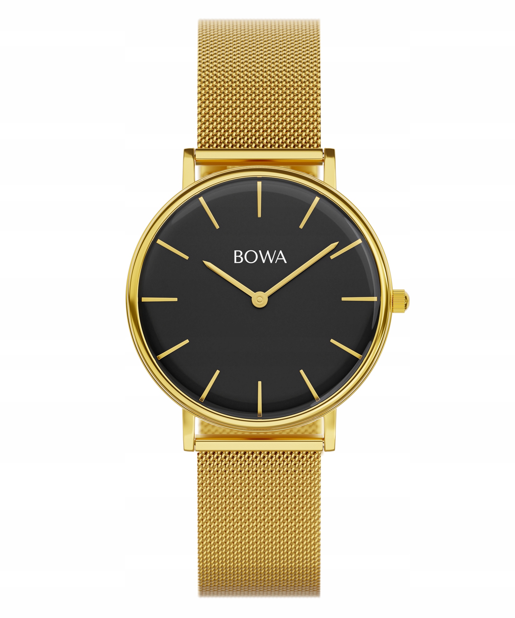Dámské hodinky Bowa New York Petite Black-Gold Mesh 34