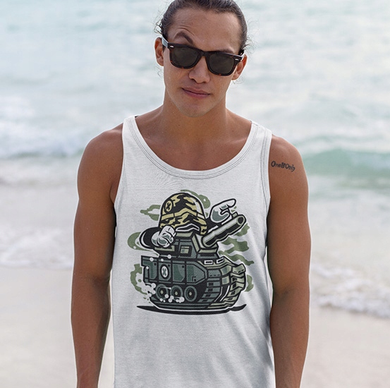 TANK TOP ANIMOWANE WAR TANK Marka inna
