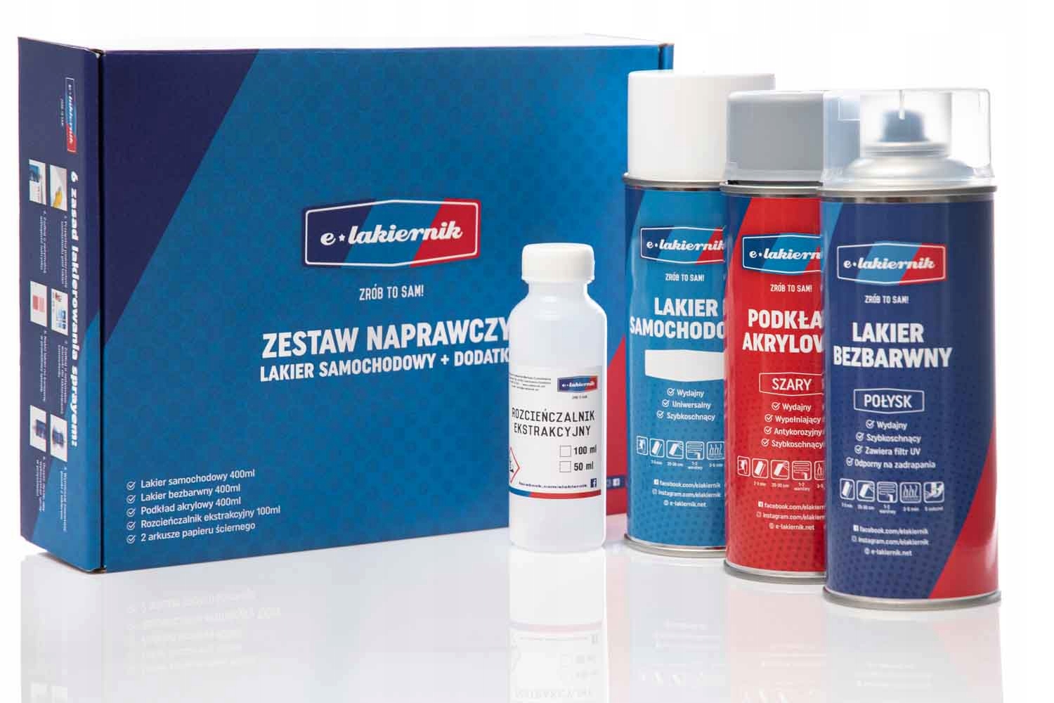 LAKIER SAMOCHODOWY ZESTAW KAZDY KOLOR SPRAY BMW