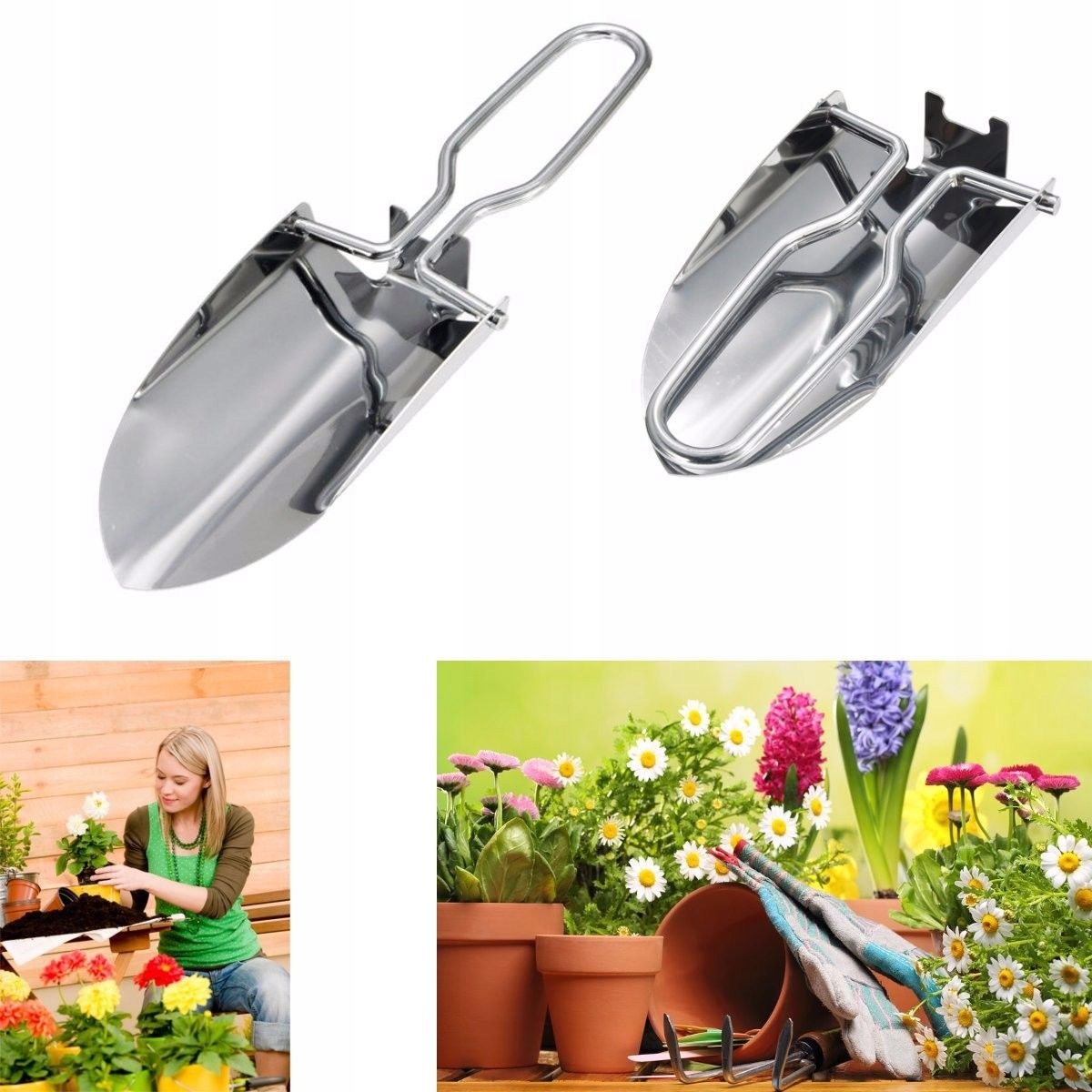 SAPERKA turystyczna STALOWA SKŁADANA ŁOPATKA MAŁA + ETUI SP6 Szerokość łopaty 5.7 cm